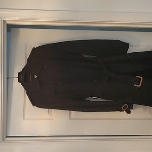 Brooks Brothers women's lined navy trench raincoat